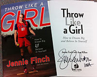 Book: Throw Like a Girl - Autographed by Jennie